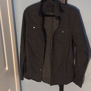 Banana republic gray button up shirt/jacket